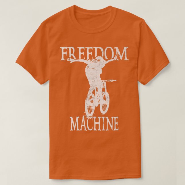 Camiseta Freedom Machine Biking Biker Cycle   (Diseño del anverso)