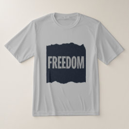 Camiseta FREEDOM Minimal Grain Text DesignT-Shirt