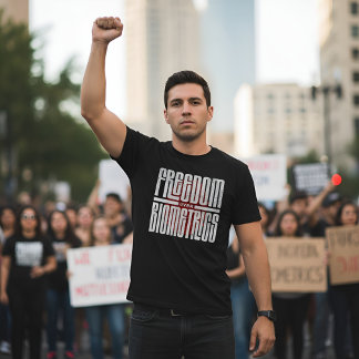 Camiseta Freedom Over Biometrics - Human Rights