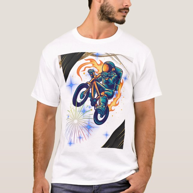 Camiseta Freedom Ride – Chico en Bicicleta (Anverso)