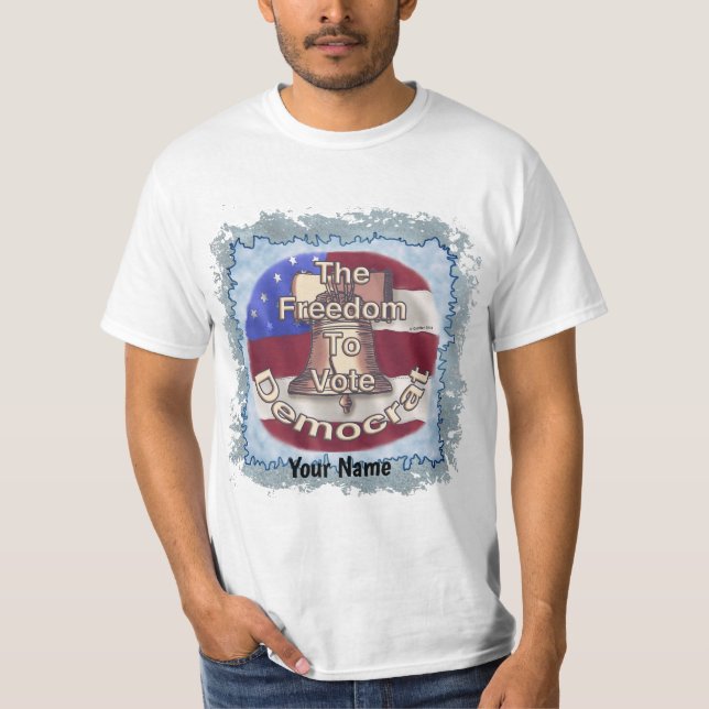 Camiseta Freedom To Vote demócrata (Anverso)