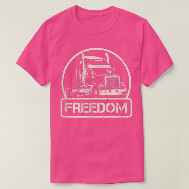 CAMISETA FREEDOM TRUCK CONVOY TRUCKER PROTEST DESIGN BLOCKA (Diseño del anverso)