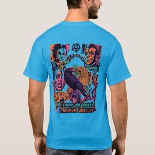 Camiseta Freedom Unbound – Gráfica de Collage Punk