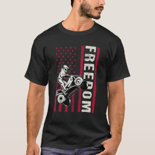 Camiseta Freedom Usa Quad Bike Four Wheeler All Terrain Veh