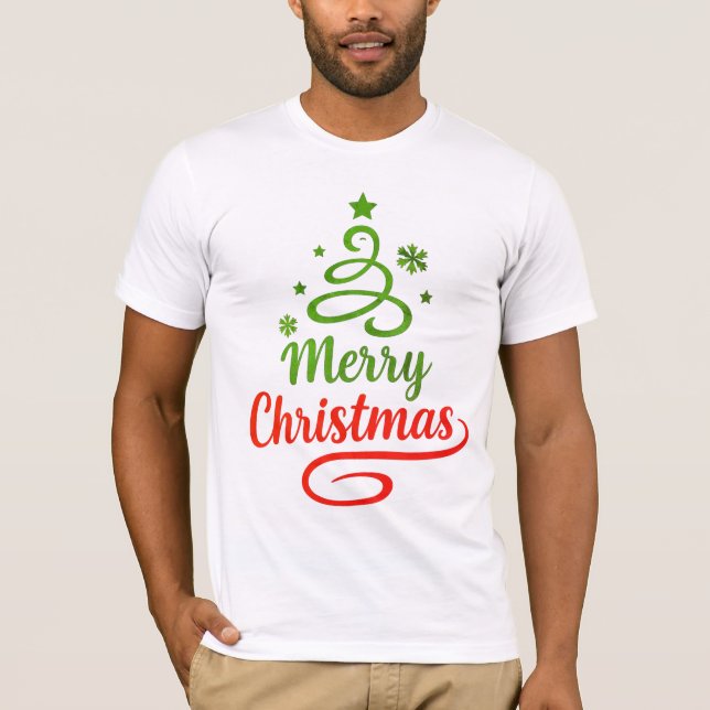 Camiseta Freefit Merry Christmas Bella+Canvas Tee 🎅 | Soft (Anverso)