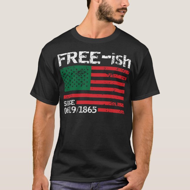 Camiseta Freeish Desde 1865, 18 De Junio, Pescado Libre, Ne (Anverso)