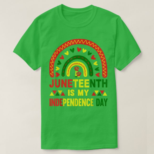 Camiseta Freeish Juneteenth Is My Independence Day Sunset W (Diseño del anverso)
