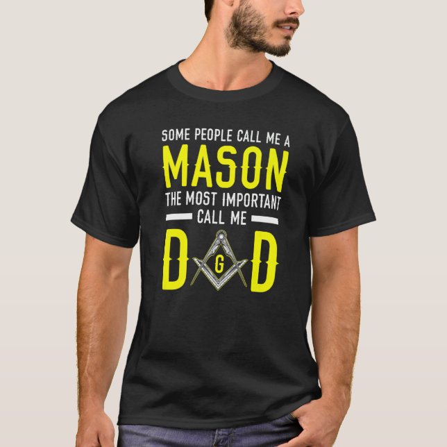 Camiseta Freemason Dad Masonic Fraternal Freemasonry Square (Anverso)
