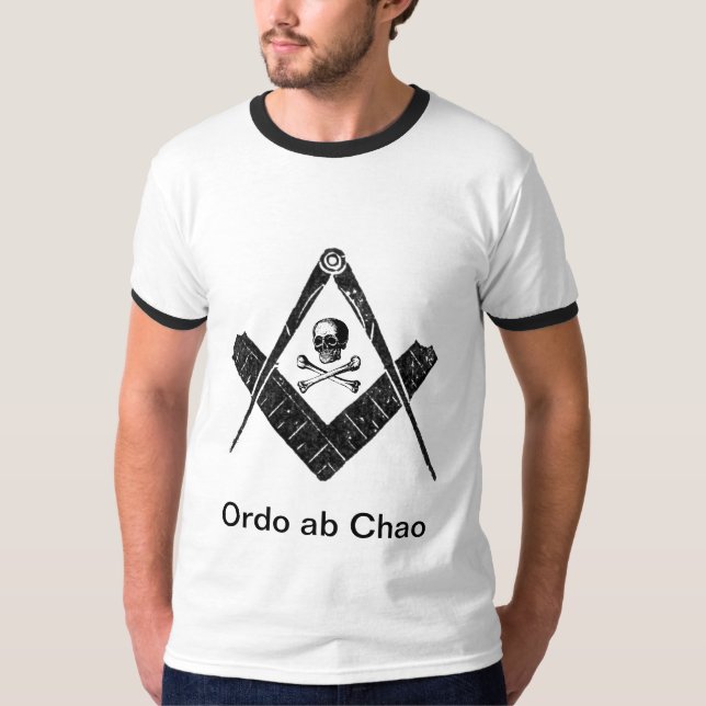 Camiseta Freemason "orden fuera del caos " (Anverso)