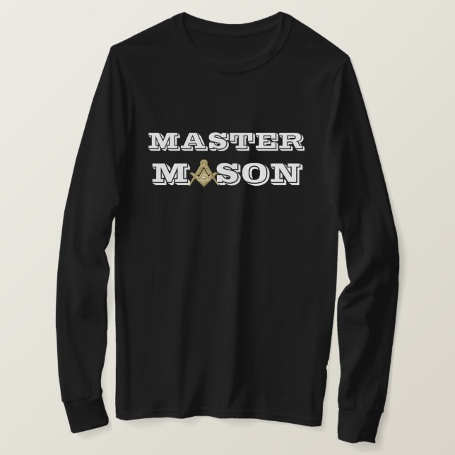 Camiseta Freemason Square y el maestro de la brújula Mason  (Anverso del diseño)