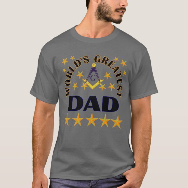 Camiseta Freemason World Greatest Dad (Anverso)