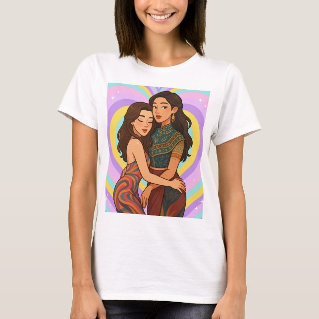 Camiseta Freenbecky Thai GL Ship Couple Freen & Becky  (Anverso)