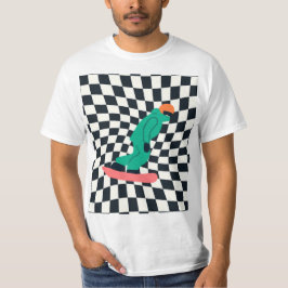 Camiseta Freerid Snowboarder En Green Suit Checkpoint