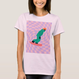 Camiseta Freerid Snowboarder En Green Suit Checkpoint