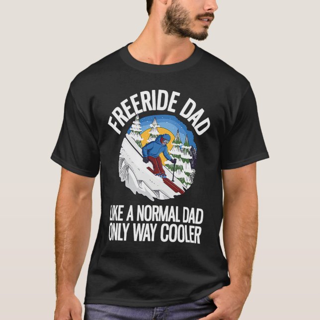 Camiseta Freeriding Alpine Skiing Freeride Dad  1 (Anverso)
