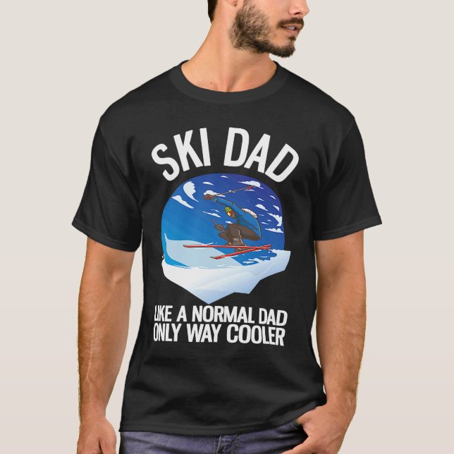 Camiseta Freeriding Alpine Skiing Ski Dad  1 (Anverso)