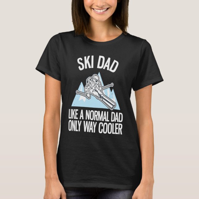 Camiseta Freeriding Alpine Skiing Ski Dad  2 (Anverso)