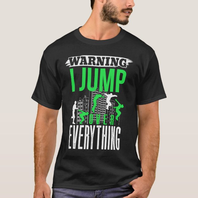 Camiseta Freerunner saying Backflip acrobatic Parkour (Anverso)