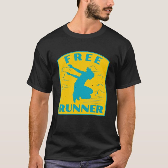 Camiseta Freerunning Parkour Vintage Freerunner Streetwear (Anverso)