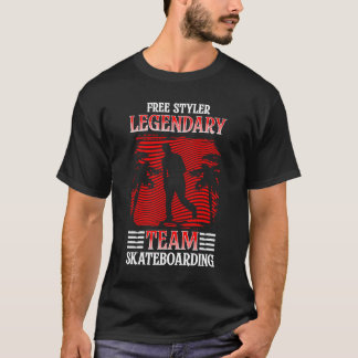 Camiseta Freestyle Legendario Team Skateboarding