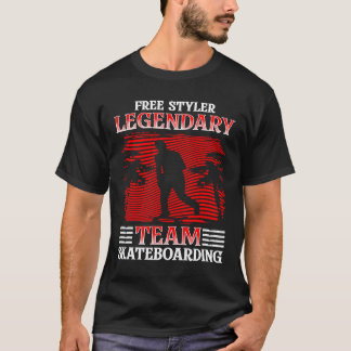 Camiseta Freestyle Legendario Team Skateboarding