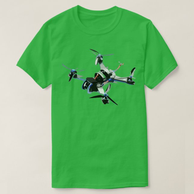 Camiseta Freestyle quad or fpv drone for race drone freesty (Diseño del anverso)