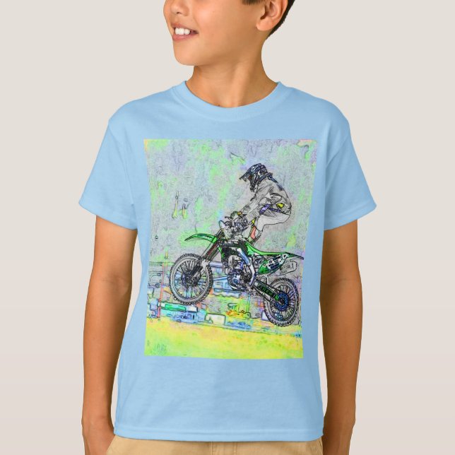 Camiseta Freestyle Stuntman-Motocross Rider (Anverso)