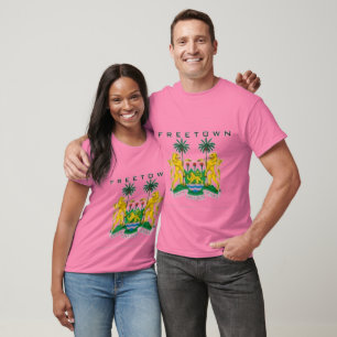 CAMISETA FREETOWN, (SIERRA LEONE) MAP, T-SHIRT AND ETC