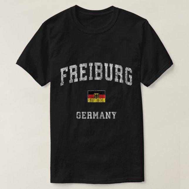Camiseta Freiburg Alemania Vintage Athletic Design (Diseño del anverso)