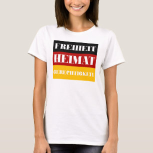 Camiseta Freiheit Heimat Gerechtigkeit - Patriota alemán