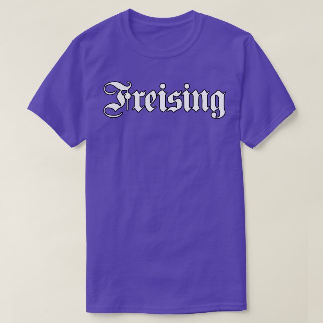 Camiseta Freising escrito con letra gótica (Diseño del anverso)