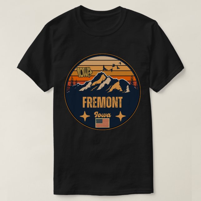 Camiseta Fremont, Iowa Ia, Estados Unidos (Diseño del anverso)