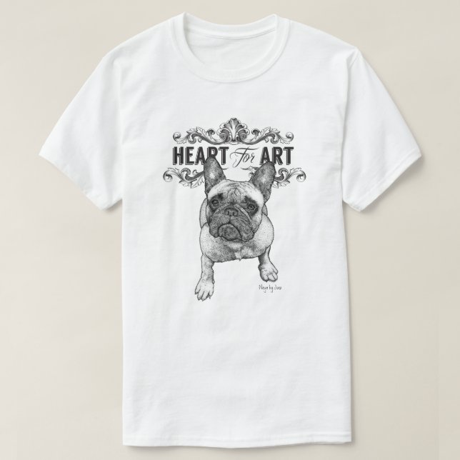 Camiseta French Bulldog Art (Diseño del anverso)