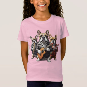 Camiseta French Bulldog banda de música Bulldogs Franceses