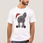 Camiseta French Bulldog Christmas Snow Winter Animals<br><div class="desc">The French bulldog to softness with fair lights. Funny animals with gifts and snow to the holidays. Also funny for Christmas in July. Dogs are sweet animals and perfect for Christmas.</div>