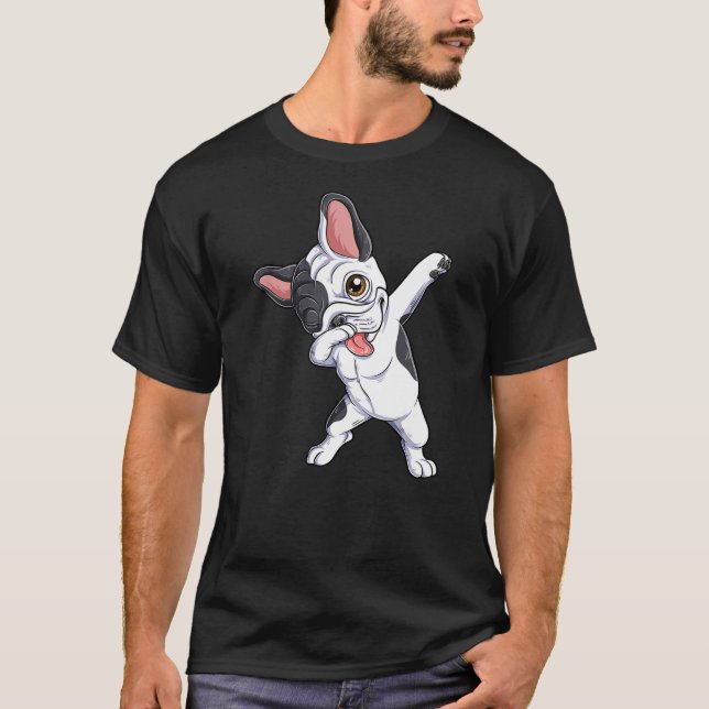 Camiseta French Bulldog Dab Cool Frenchie Dog Dabbing Boys  (Anverso)