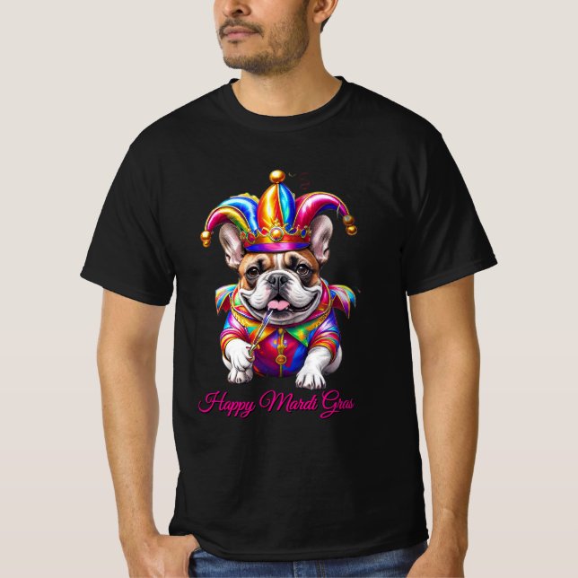 Camiseta French Bulldog de Carnaval (Anverso)
