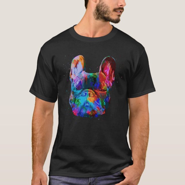 Camiseta French Bulldog For Dog Colorful (Anverso)
