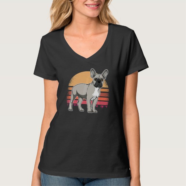 Camiseta French Bulldog Frenchie Sunset  45 (Anverso)