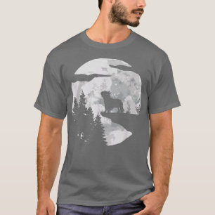 Camiseta French Bulldog Full Moon At NightDog Lover French