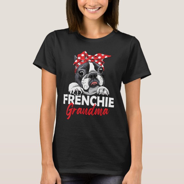 Camiseta French Bulldog Grandma Frenchie Dog Women (Anverso)
