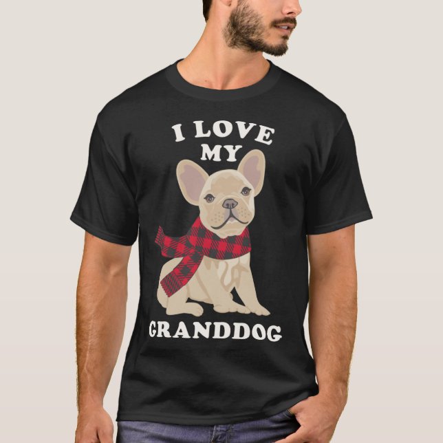 Camiseta French Bulldog  Grandma Xmas  Fun Frenchie Granddo (Anverso)
