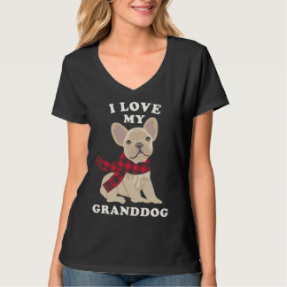 Camiseta French Bulldog  Grandma Xmas  Fun Frenchie Granddo