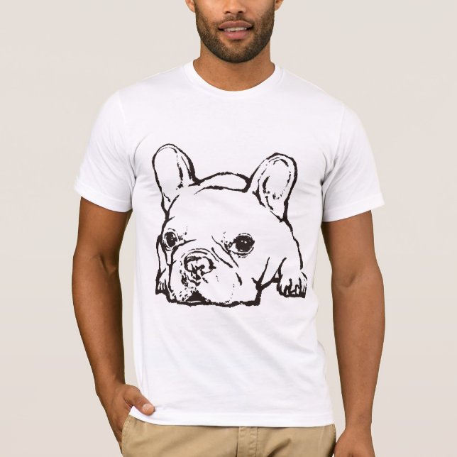 Camiseta French Bulldog Handwritten Illustration Tshirt (Anverso)