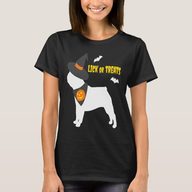 Camiseta French Bulldog Happy Halloween Pumpkin Witch Frenc (Anverso)