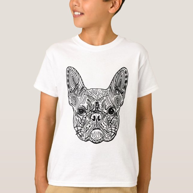 Camiseta French Bulldog Mandala (Anverso)