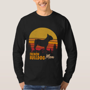 Camiseta French Bulldog Mom Vintage Retro