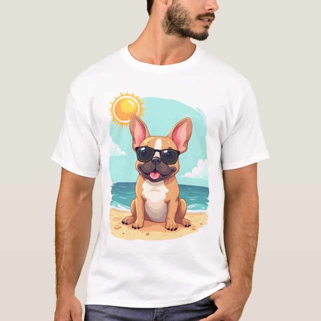 Camiseta French Bulldog on Vacation (Anverso)