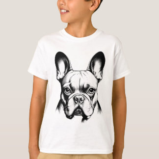 Camiseta French Bulldog Pencil Sketch Frenchie Boys