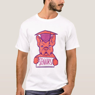 Camiseta French Bulldog Senior Graduation Cute Dog
